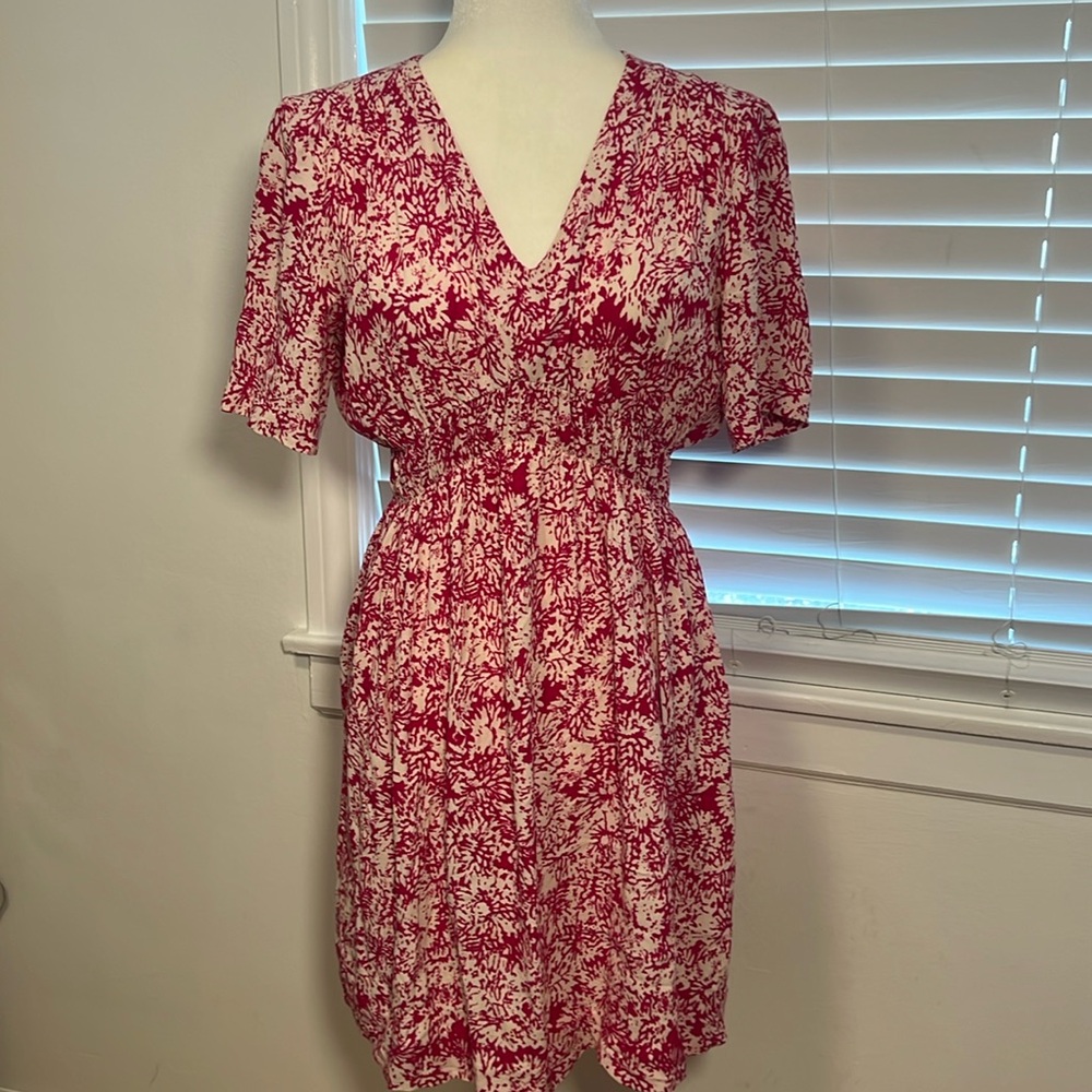 HD in Paris Anthropologie Archipelago Abstract Short Sleeve Mini Dress